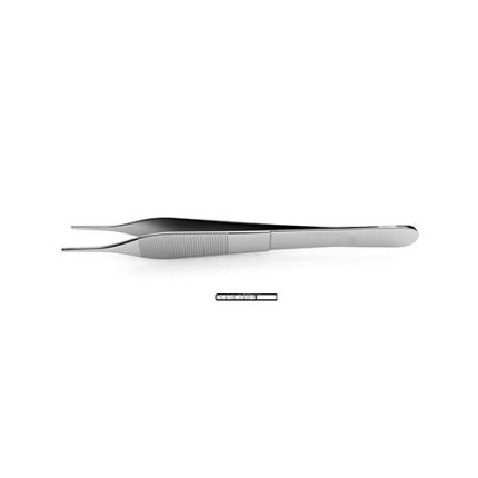 Adson Forceps - Tips Impregnated W/ Fine Tungsten Carbide Dust
