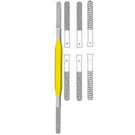 Double-Ended Nasal Raspatories, Tungsten Carbide